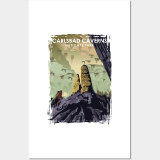 Carlsbad Caverns National Park Vintage Travel Poster Posters and Art